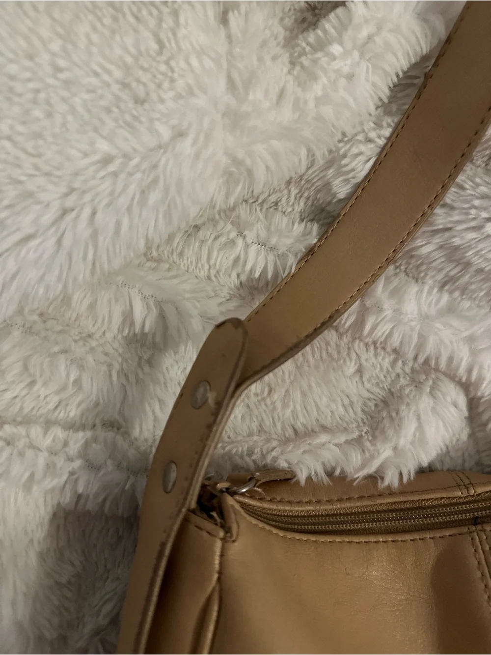 Dolls Streetwear Essential Tan Leather Shoulder Bag - Women